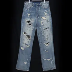 MNML ULTRA BAGGY DISTRESSED DENIM サイズ30 インディゴ