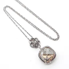 KAORU カオル ネックレス シルバー STERLING SILVER 925 スター ヒトデ スクエア クリスタル