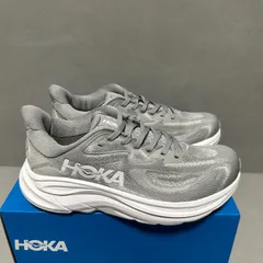 HOKA ONE ONE ホカ オネオネ CLIFTON 10 クリフトン 10 ジョギングシューズ ランニングシューズ 靴 スニーカー スポーツ グレー