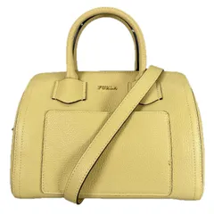 美品 Furla フルラ 2way ショルダーバッグ ハンドバッグ レザー イエロー レディース【中古】【送料無料】
