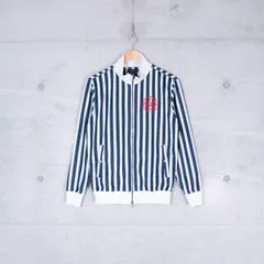 Callaway キャロウェイ STRIPE JACKET ストライプ ジャケット トラックジャージ ゴルフ ネイビー (used)