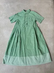 sunny clounds × bonpon ponさんのキュウリ色のギンガムワンピース　雑色店