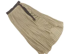 snidel スナイデル チェック ロング スカート パンツsize0/ベージュ ■◇ レディース