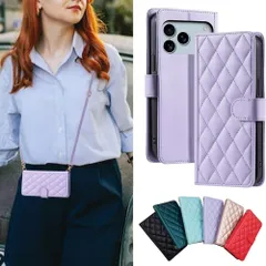 iPhone17Pro ケース 手帳型 レザー カバー カード入れ 耐水 マグネット 耐久力 カラフル ストラップ付き 丈夫 軽量 キルティング ショルダー ストラップ アイフォン スマホカバー スマホケース iPhone 17pro iPhone17 Pro