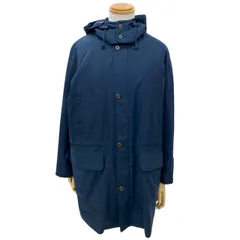 極 美品 Burberrus バーバリーズ ヴィンテージ ノバチェック 柄 ダウンコート コットン ダウン フェザー フード アウター ネイビー 43013