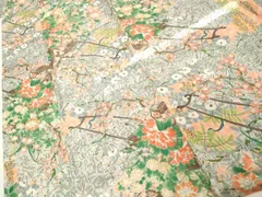 平和屋着物■上質な小紋　花車枝梅文　暈し染め　金彩　正絹　逸品　DAAZ1144qa