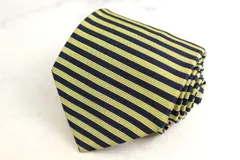 ブルックスブラザーズ ブランド ネクタイ ボーダー柄 シルク USA製 PO メンズ イエロー Brooks Brothers 【中古】