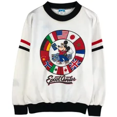古着 80年代 ディズニー Disney MICKEY MOUSE ミッキーマウス キャラクタースウェットシャツ トレーナー USA製 メンズM相当/eaa602152