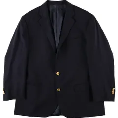 古着 ラルフローレン Ralph Lauren POLO by Ralph Lauren 紺ブレザー テーラードジャケット イタリア製 メンズL相当/eaa600440