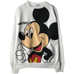 古着 90年代 Velva Sheen MICKEY MOUSE ミッキーマウス 大判プリント キャラクタースウェットシャツ トレーナー USA製/eaa602147