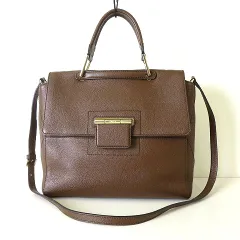 フルラ FURLA アルテーシア M バッグ 2way ショルダー ハンドバッグ レザー ブラウン 茶 ゴールド かばん 鞄 カバン 美品