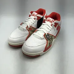 【中古】NIKE × Stussy AIR FLIGHT 89 LOW SP White Habanero Red サイズ28cm FD6475-101[17]