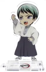 【中古】アクリルスタンド・アクリルパネル 愈史郎(右手挙げ) 「鬼滅の刃 キャラクター絵巻カフェ in ufotable Cafe 繋がるランダムアクリルスタンド 第三期」