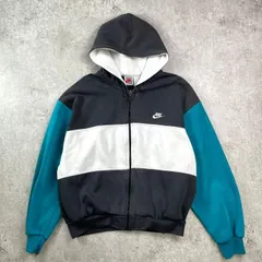90年代 NIKE ナイキ フルジップパーカー スウェットパーカー スウォッシュロゴ刺繍 ワンポイントロゴ メンズL~XL相当 