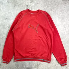 90年代 PUMA プーマ ロゴ刺繍 スウェットシャツ メンズM相当 