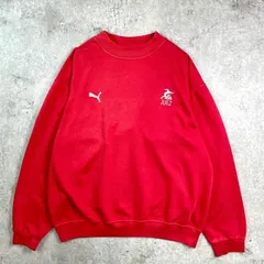 90年代 PUMA プーマ ロゴ刺繍 スウェットシャツ メンズL相当 