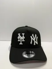 Newera ニューヨークメッツvsニューヨークヤンキース 25thアニバーサリー 9forty A-FRAME スナップバックキャップ ブラックカラー