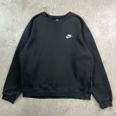 NIKE ナイキ スモールスウォッシュ ワンポイントロゴ刺繍 スウェットシャツ メンズL 