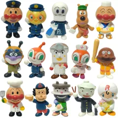 アンパンマンミュージアム おしごといっぱい！なかよしセット フィギュア 計15点 アンパンマン / メロンパンナちゃん / しょくぱんまん / ドキンちゃん / バイキンマン / カレーパンマン / ホラーマン / めいけんチーズ / バタコさん など