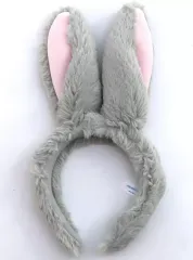 【中古】アクセサリー(非金属) とんすけ うさみみカチューシャ グレー 「バンビ」 東京ディズニーリゾート限定