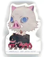 【中古】アクリルスタンド・アクリルパネル 嘴平伊之助(親分) アクリッツマスコット～無限列車ver.～ 「一番くじ 鬼滅の刃 ～心を燃やせ～」 E賞