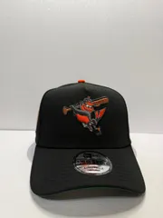 Newera ボルチモアオリオールズ 30thアニバーサリー 9forty A-FRAME スナップバックキャップ ブラックカラー