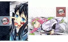 【中古】クリアファイル 時透無一郎＆甘露寺蜜璃 A4アイキャッチクリアファイルセット(2枚セット) 「鬼滅の刃 刀鍛冶の里編×ufotable Cafe×マチ★アソビCAFE リアルタイムカフェ 第九話」