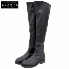 FABIORUSCONI ファビオルスコーニ レザー CLIO912 ロングブーツ レディース ブラック 36 36