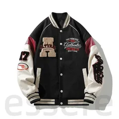 ボンバージャケット メンズ レディース 厚手 コットン オーバーサイズ 暖かい ペアルック対応 アウター 冬 ブラック