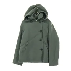 URBAN RESEARCH DOORS アーバンリサーチドアーズ 長袖 コート 36 グレー ショート丈 フード取り外し可 レディース 古着