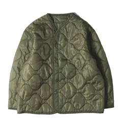 Vintage Military Item ヴィンテージミリタリー | 90s 米軍実物 M-65フィールドジャケット用 キルティング ライナー ジャケット | オリーブ サイズ:L | 90年代 古着 | アウター ブルゾン 上着【メンズ】【中古】
