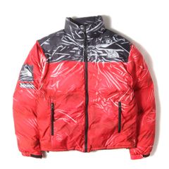 【美品】Supreme シュプリーム ジャケット レッド サイズ:S | 23SS THE NORTH FACE 騙し絵プリント ヌプシ ダウンジャケット (Trompe Loeil Printed Nuptse Jacket) | コラボ【中古】