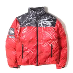 【美品】Supreme シュプリーム ジャケット レッド サイズ:S | 23SS THE NORTH FACE 騙し絵プリント ヌプシ ダウンジャケット (Trompe Loeil Printed Nuptse Jacket) | コラボ【中古】