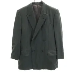 LANCEL ランセル 90s ウール オールド テーラードジャケット グレー メンズ 古着