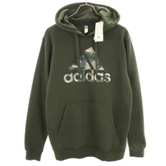 未使用 adidas アディダス 長袖 スウェットパーカー L カーキ メンズ 古着