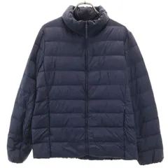 UNIQLO ユニクロ ウルトラライトダウンジャケット L ネイビー 収納袋付き レディース 古着