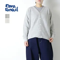 25%OFF] ダナファヌル Dana Faneuil 3飛びガーゼ裏毛カーディガン D