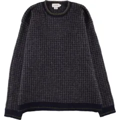 古着 00年代 ジェイクルー J.Crew 千鳥格子柄 ウールニットセーター メンズL相当/eaa602166