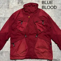 BLUE BLOOD ブルーブラッド スノボウェア スキーウェア ナイロンジャケット ウィンタースポーツ ワインレッド サイズL 玉FS1752