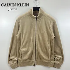 CALVIN KLEIN jeans 00s y2k archive velvet double zip track jacket M カルバンクライン ジーンズ ベルベット ベロア トラックジャケット アーカイブ 平成 希少のサムネイル