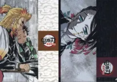 【中古】クリアファイル 煉獄＆炭治郎/魘夢 第二話 A4アイキャッチクリアファイルセット 「テレビアニメ 鬼滅の刃 無限列車編×ufotable Cafe×マチ★アソビCAFE」