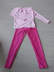 140サイズ さくらんぼ ピンク ラッシュガード 上下セット