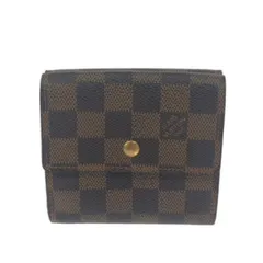 LOUIS VUITTON ルイヴィトン Wホック財布/ポルトフォイユエリーズ  カード4枚/ダミエ/エベヌ/SP1012 N61654   ブラウン ユニセックス / 240001174175