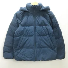 G■ユニクロ/UNIQLO シームレスダウンパーカ/211-432025【M】青系/LADIES/P50【中古】■