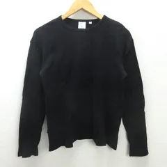 G■アヴィレックス/AVIREX ロンT カットソー/ワッフル地【M】黒/men's/91【中古】■