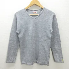 G■ハリウッドランチマーケット/HR MARKET ストレッチフライス Vネック ロングスリーブTシャツ【3】灰/LADIES/90【中古】■