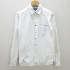G■ビームス/BEAMS HEART 長袖シャツ/カラフルボタン【S】白/men's/99【中古】■