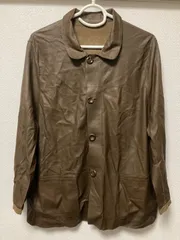 2way   レザー風ジャケット　ブラウン　4