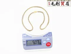 K18 PT850 コンビ キヘイ 喜平 ネックレス 6面ダブル 50.7ｇ 6メンダブル イエローゴールド プラチナ 【中古】 ジュエリー