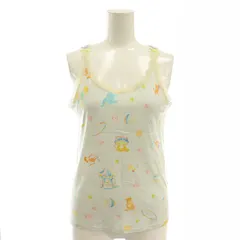 フランシュリッペ franche lippee サーカス柄 レース タンクトップ リボン M 水色 /AT ■OSのサムネイル